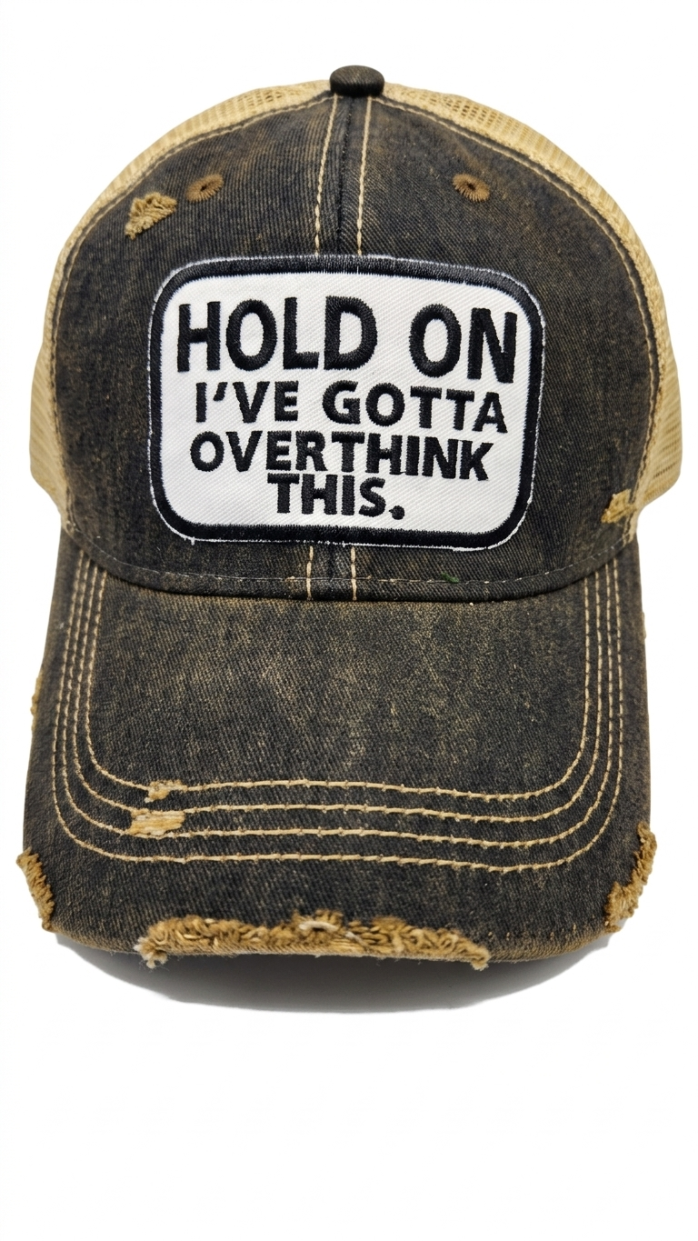 HOLD ON I'VE GOTTA OVERTHINK THIS Cap