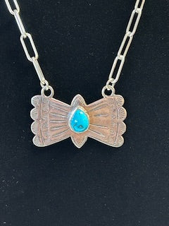 Sterling Silver and Turquoise Necklace