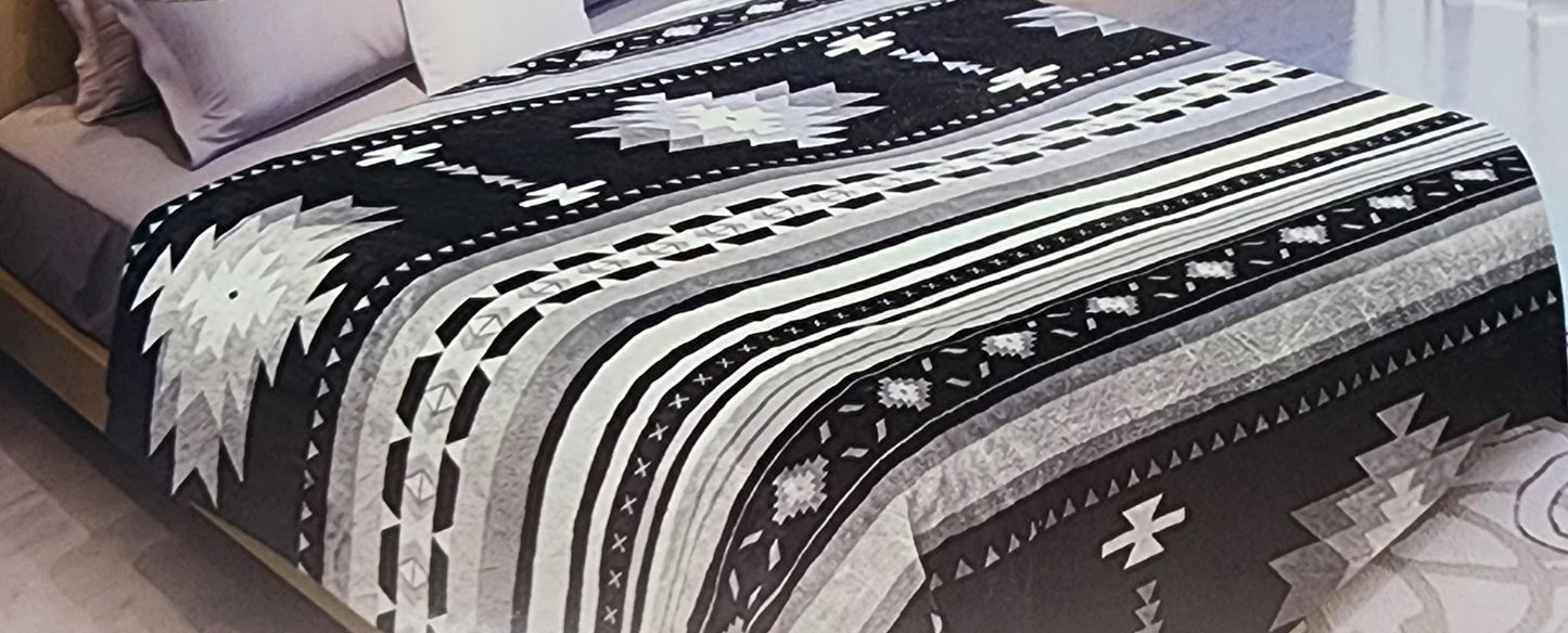 Black and Grey Blanket