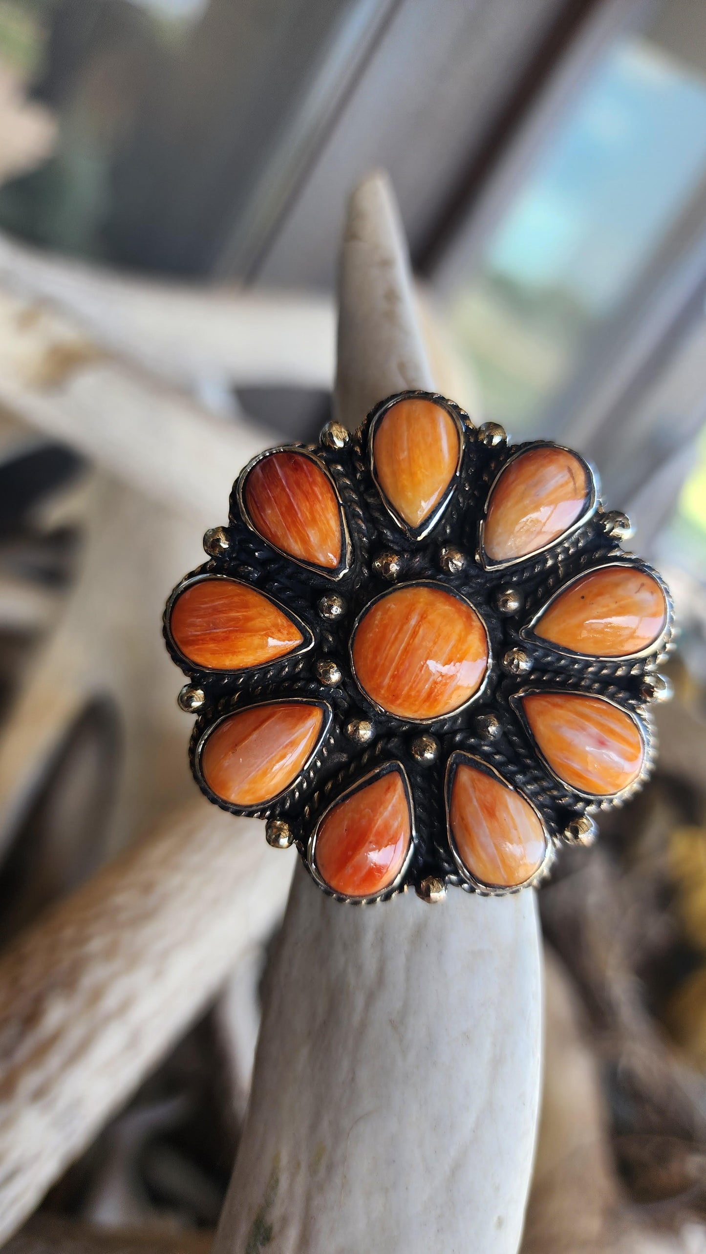 Spiney Oyster Cluster Ring