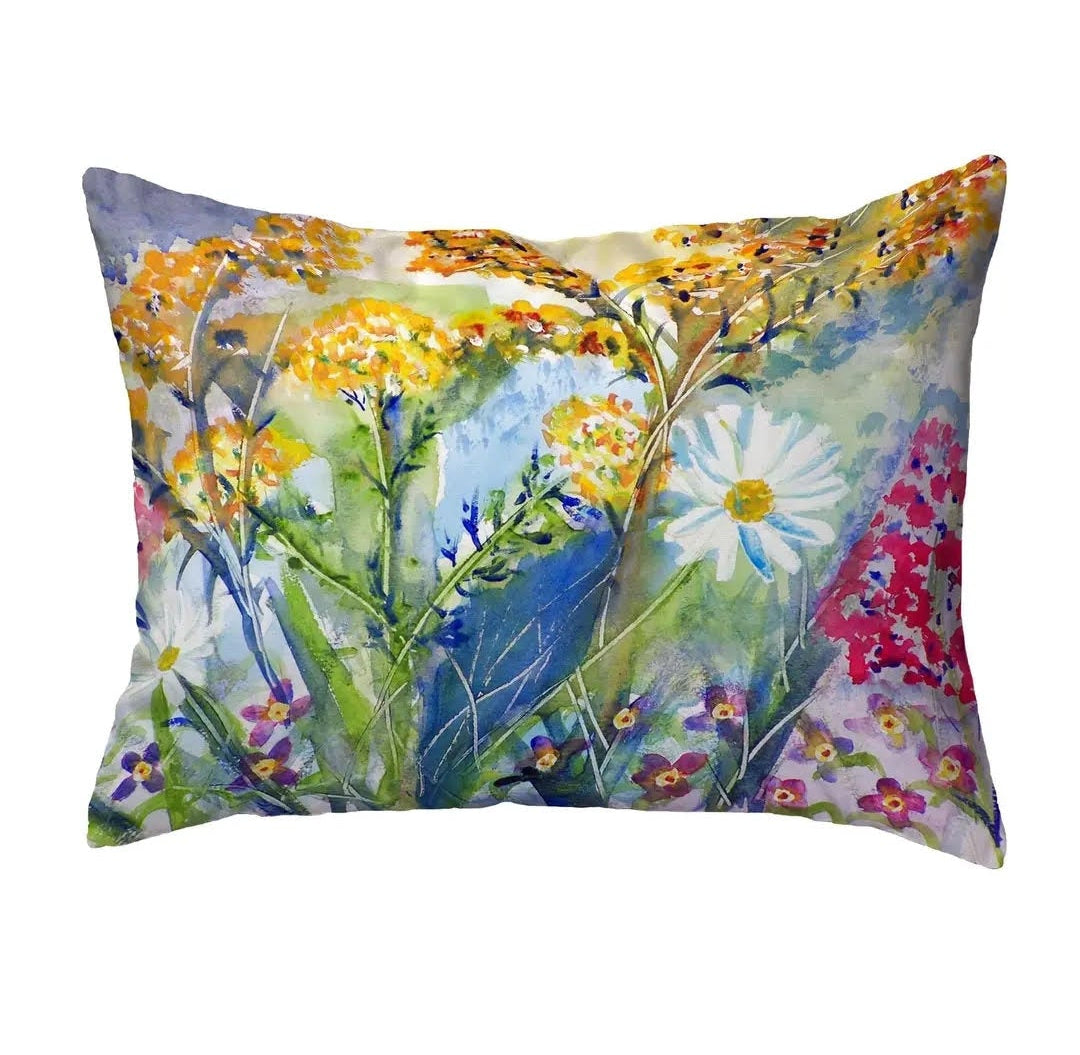 Wildflower Pillow Indoors /Outdoors