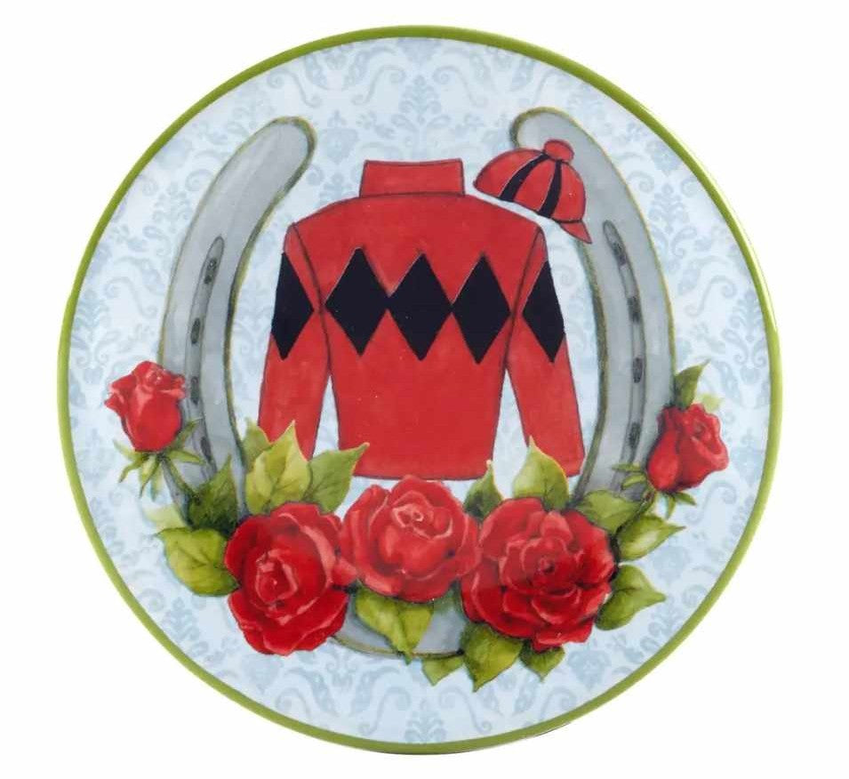 6" Ceramic Plate r/b