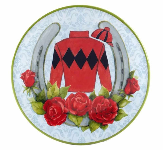 6" Ceramic Plate r/b