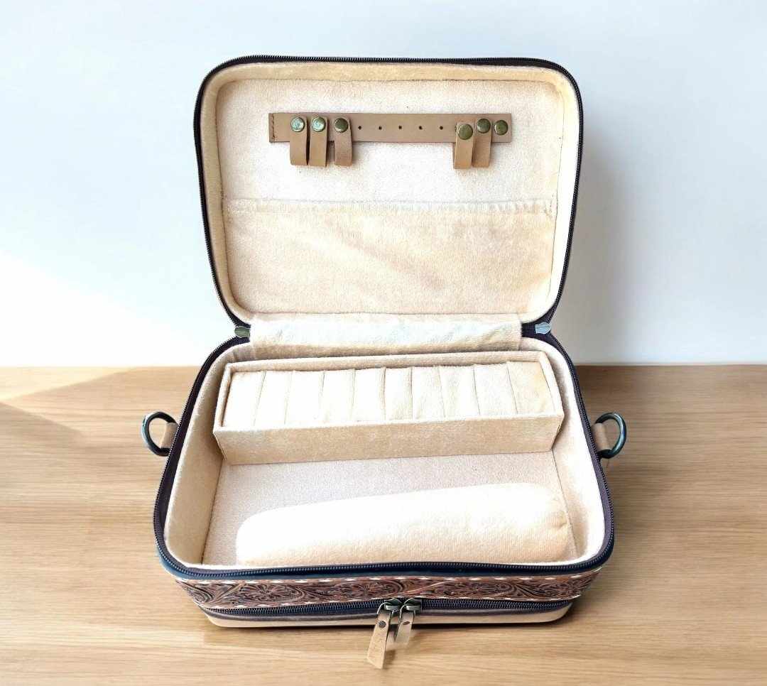 Esther Cowhide and Tooled Leather Bag