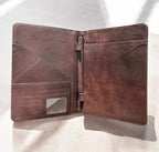 Highland Cow Tooled Leather Folder