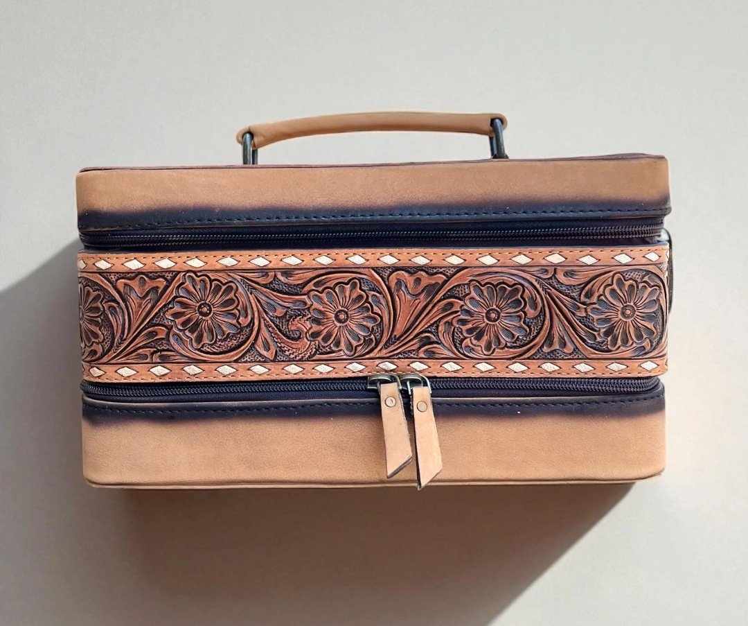 Esther Cowhide and Tooled Leather Bag