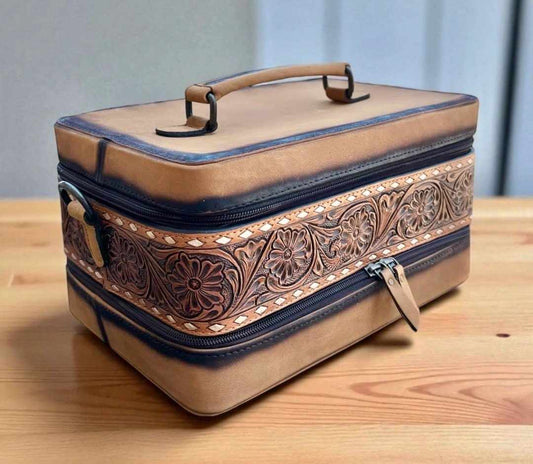 Esther Cowhide and Tooled Leather Bag