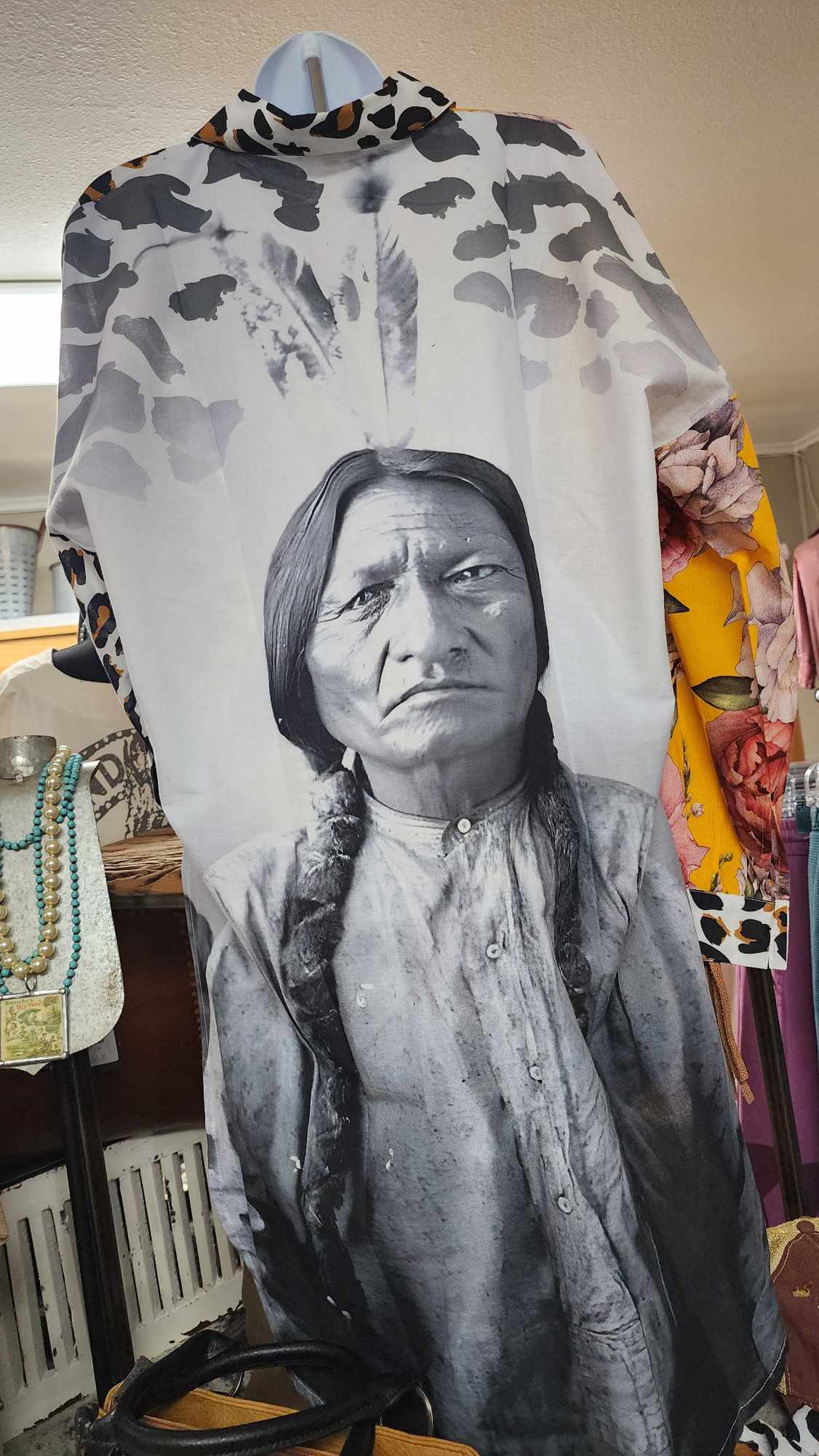 Indian with braids tunic