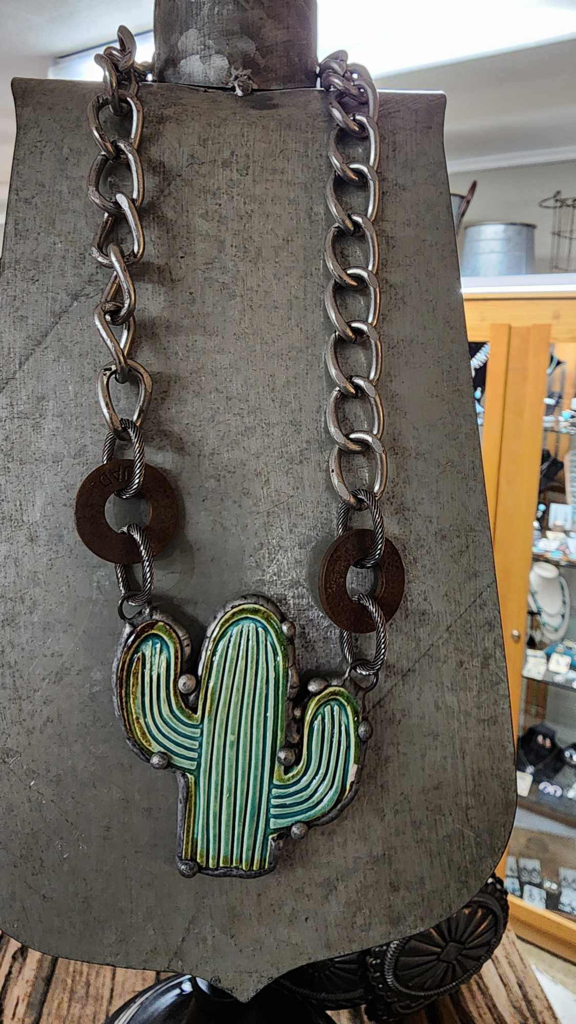 Southwestern Saguaro Statement Necklace