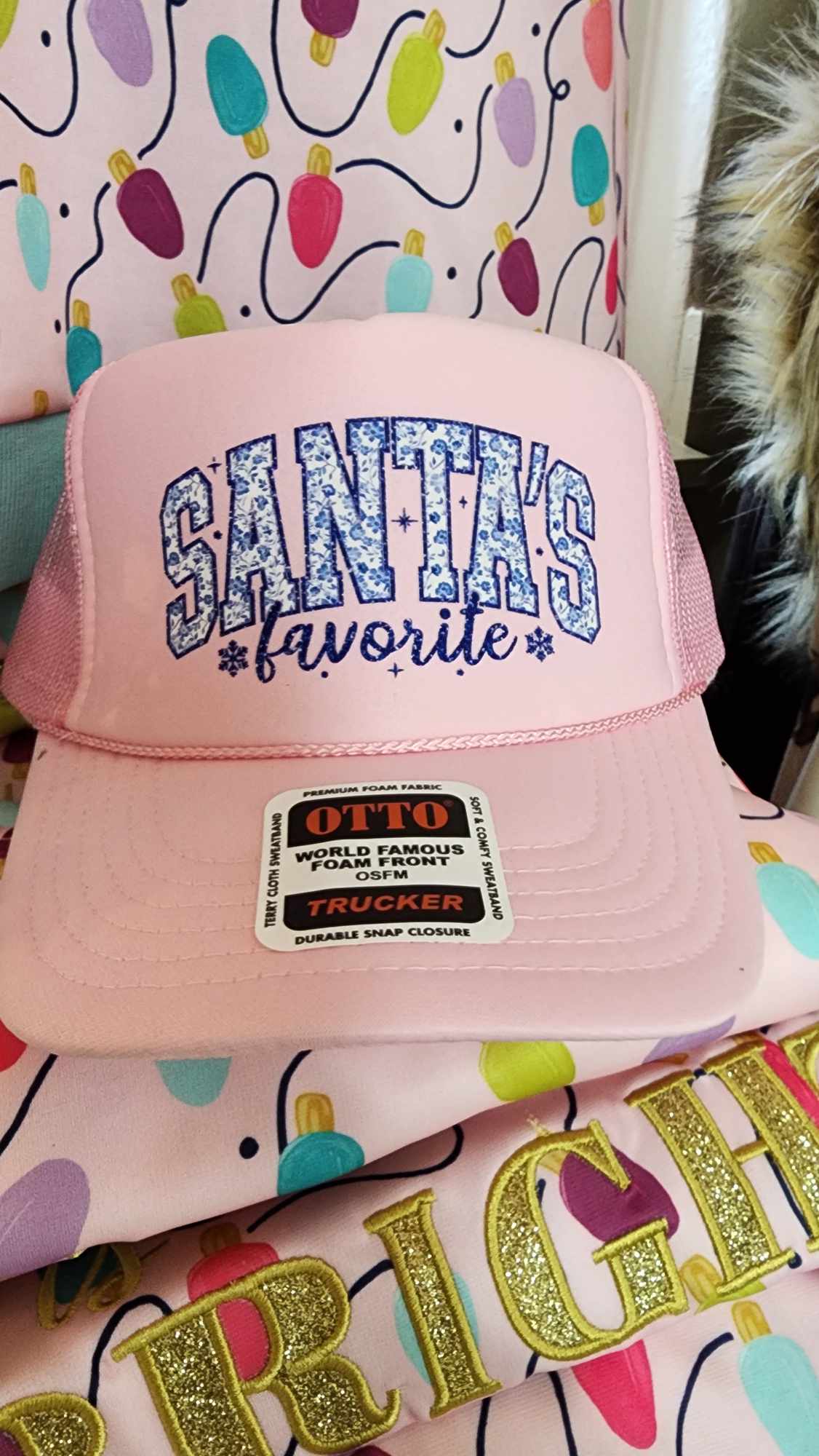 Pink Santa's Favorite Cap