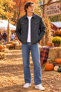 American Cattle Company dark gray quilted zip-up jacket. 