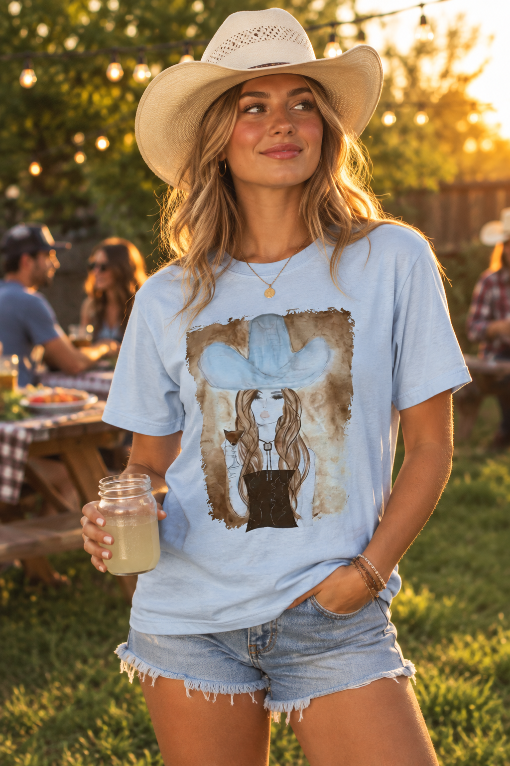 Cowgirl T-Shirt by Dolly Estelle – western graphic tee