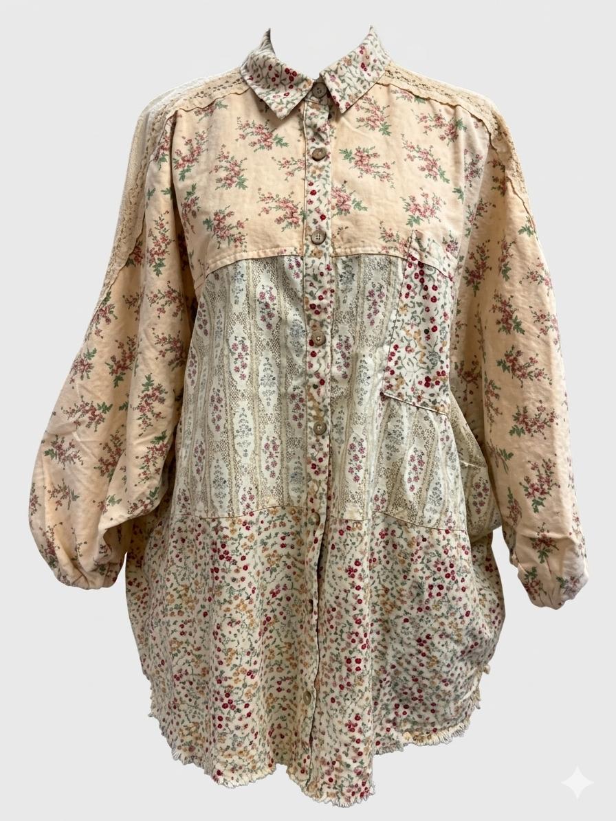 Easel 3/4 Sleeve Blouse