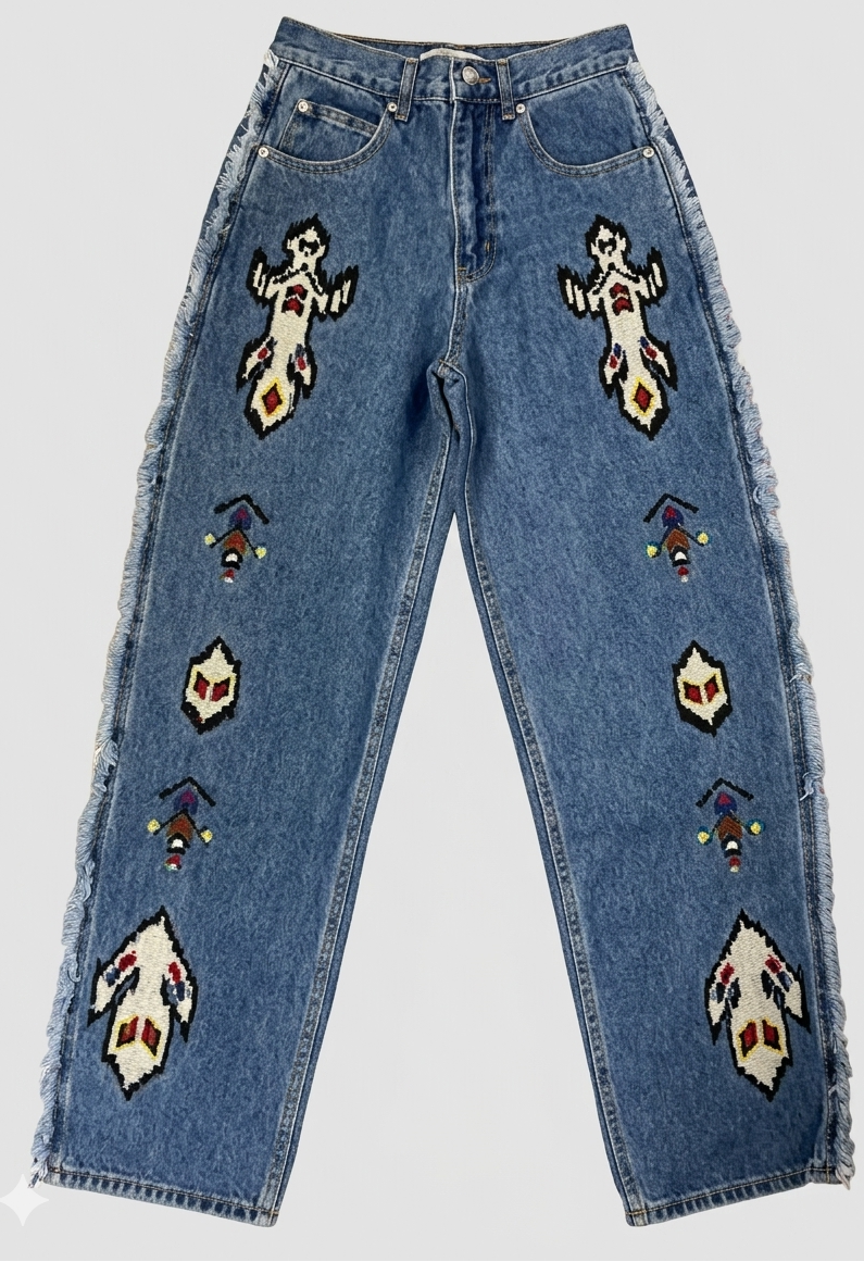Embroidered Jeans
