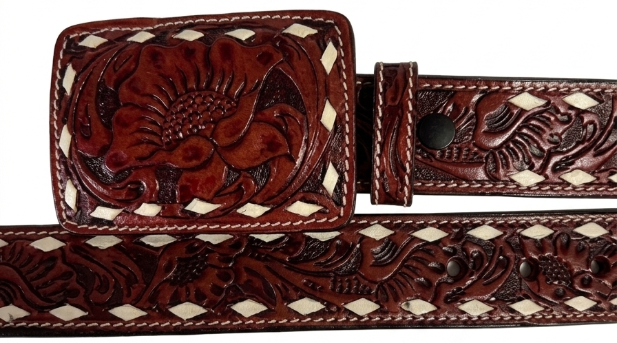 Lucky & Blessed Tooled Leather Belt