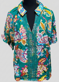 Umgee Lace Accent Blouse