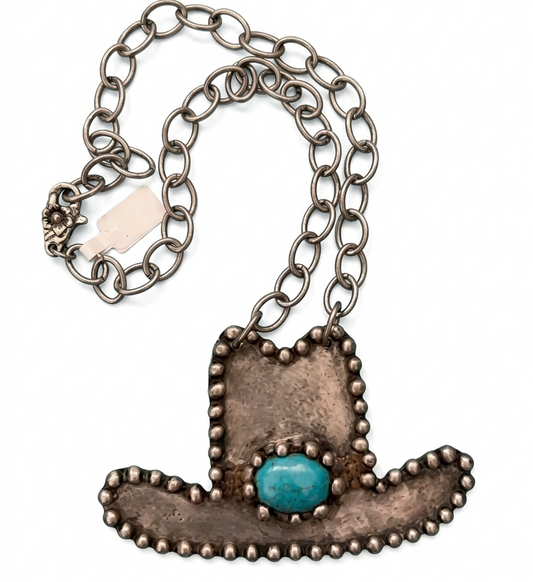 Art by Amy Cowboy Hat Necklace