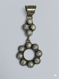 Sterling Silver and White Buffalo Pendant