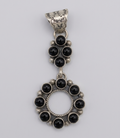 Sterling Silver and Onyx Pendant