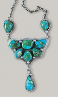 Kingman Turquoise Bib Necklace