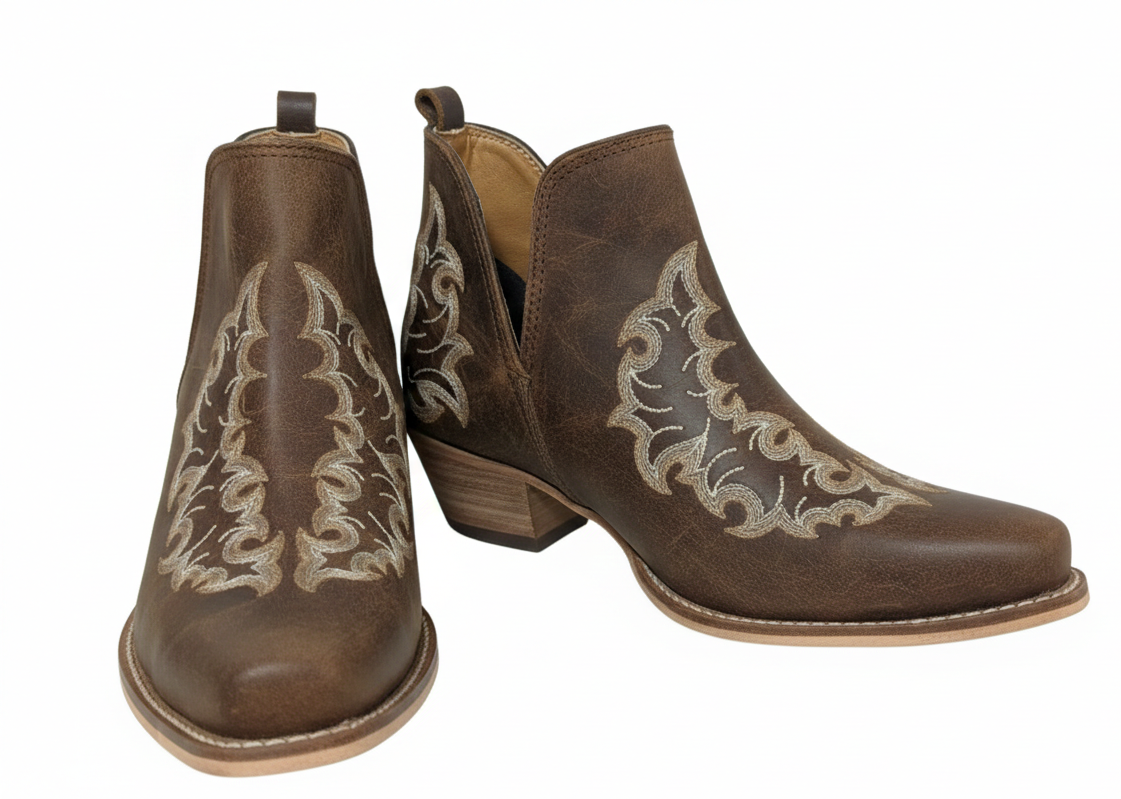 Myra Leather Booties