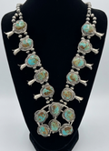 Kingman Turquoise Squash Blossom