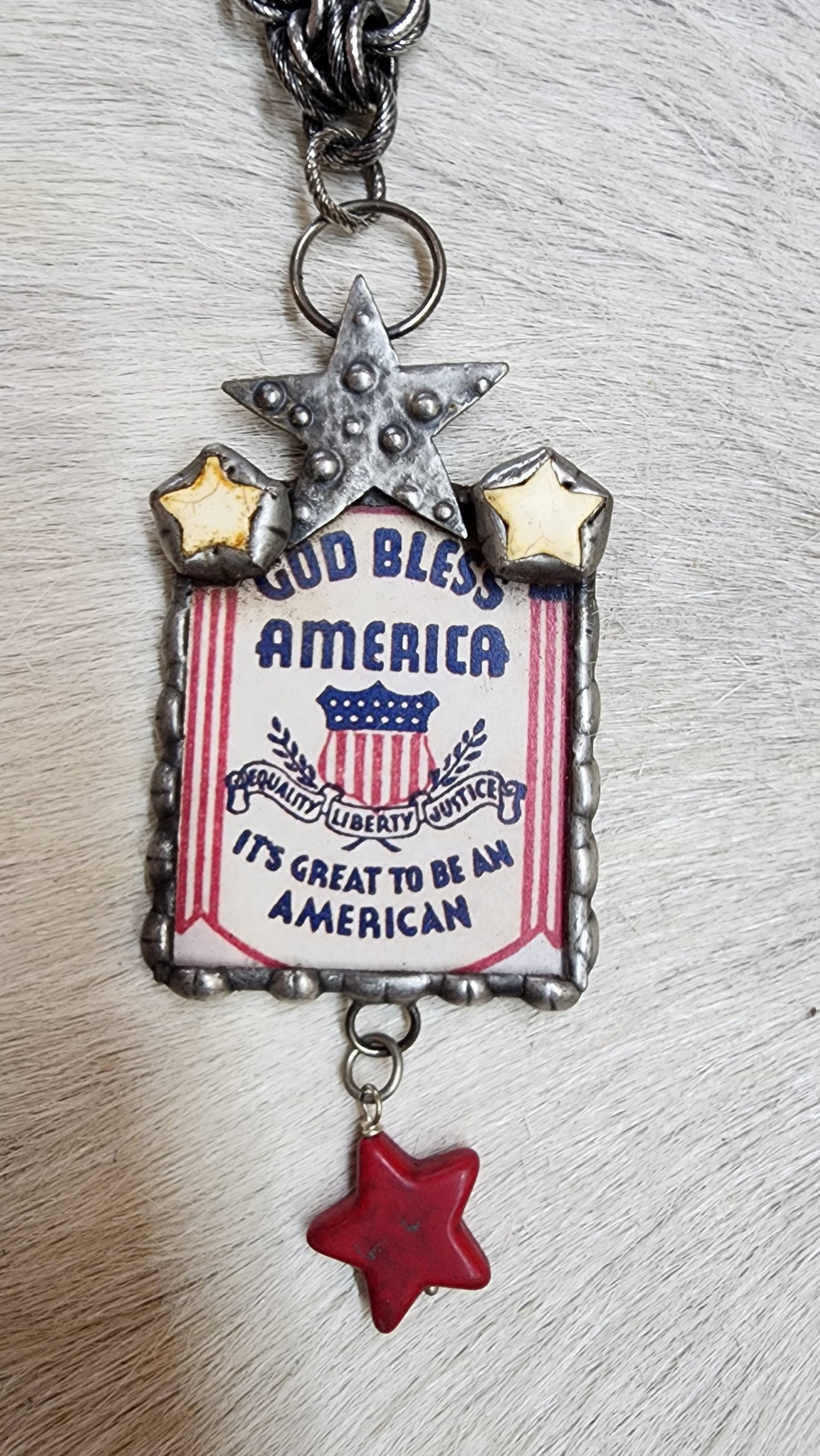 God Bless America Necklace