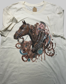 A Horse and All Her Treasures Bling T-Shirt