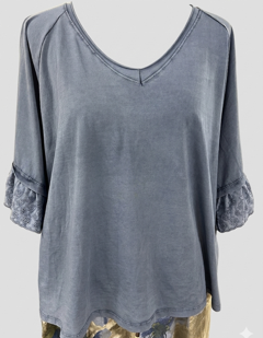 Eyelet Sleeve Blouse