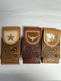 Tooled Leather Cellphone Case