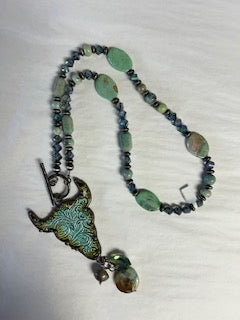 Art by Amy Steer Head Necklace