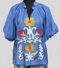 Umgee Bubble Sleeve Blouse