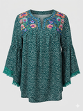 Umgee Embroidered Blouse