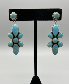 Turquoise Star Dangle Earrings