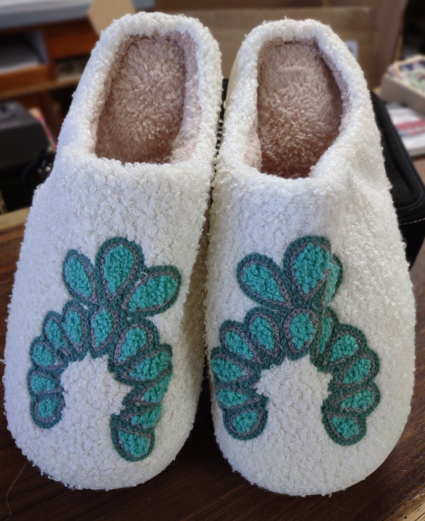 Turquoise Naja House Shoes