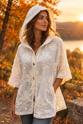P.O.L. Embroidered Hooded Cover-Up – women's western blouse