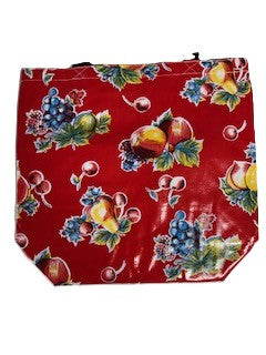 Red Oil Cloth Tote