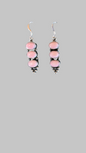 Pink Opal Sterling Silver Drop Earrings