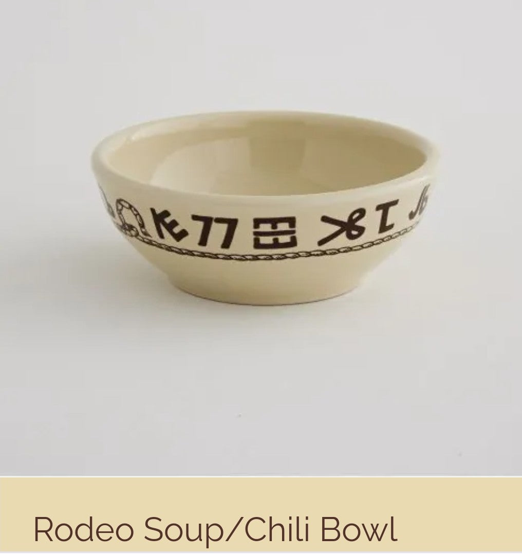 Rodeo China Chili/Soup Bowl