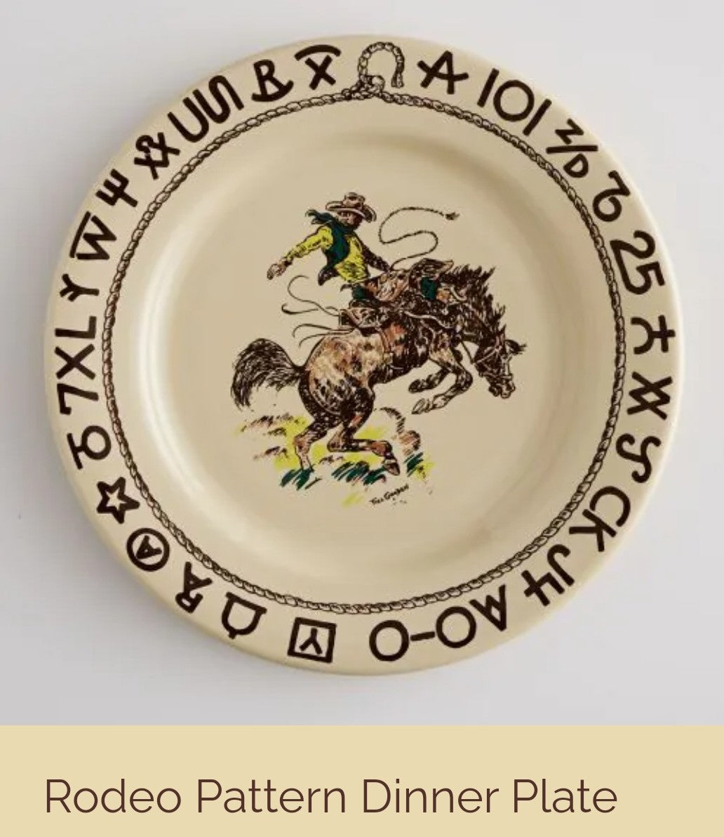 Rodeo China Dinner Plate