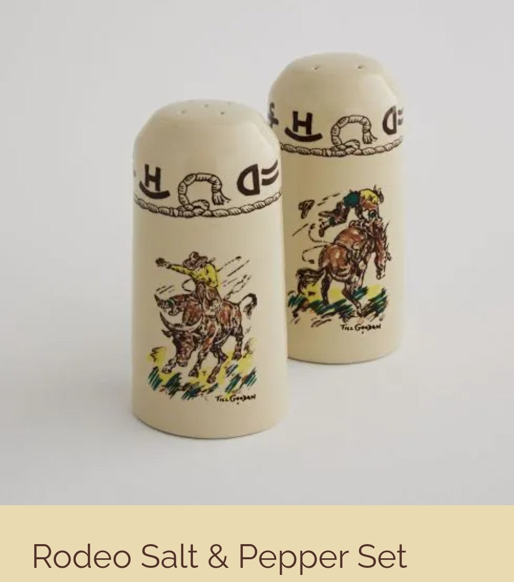 Rodeo China Salt and Pepper Shaker Set