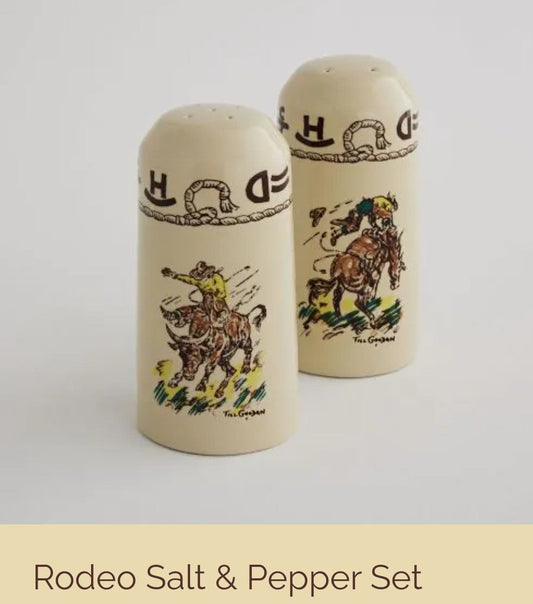 Rodeo China Salt and Pepper Shaker Set