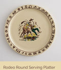 Rodeo China Round Serving Platter