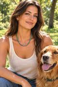 Turquoise Beaded Statement Necklace
