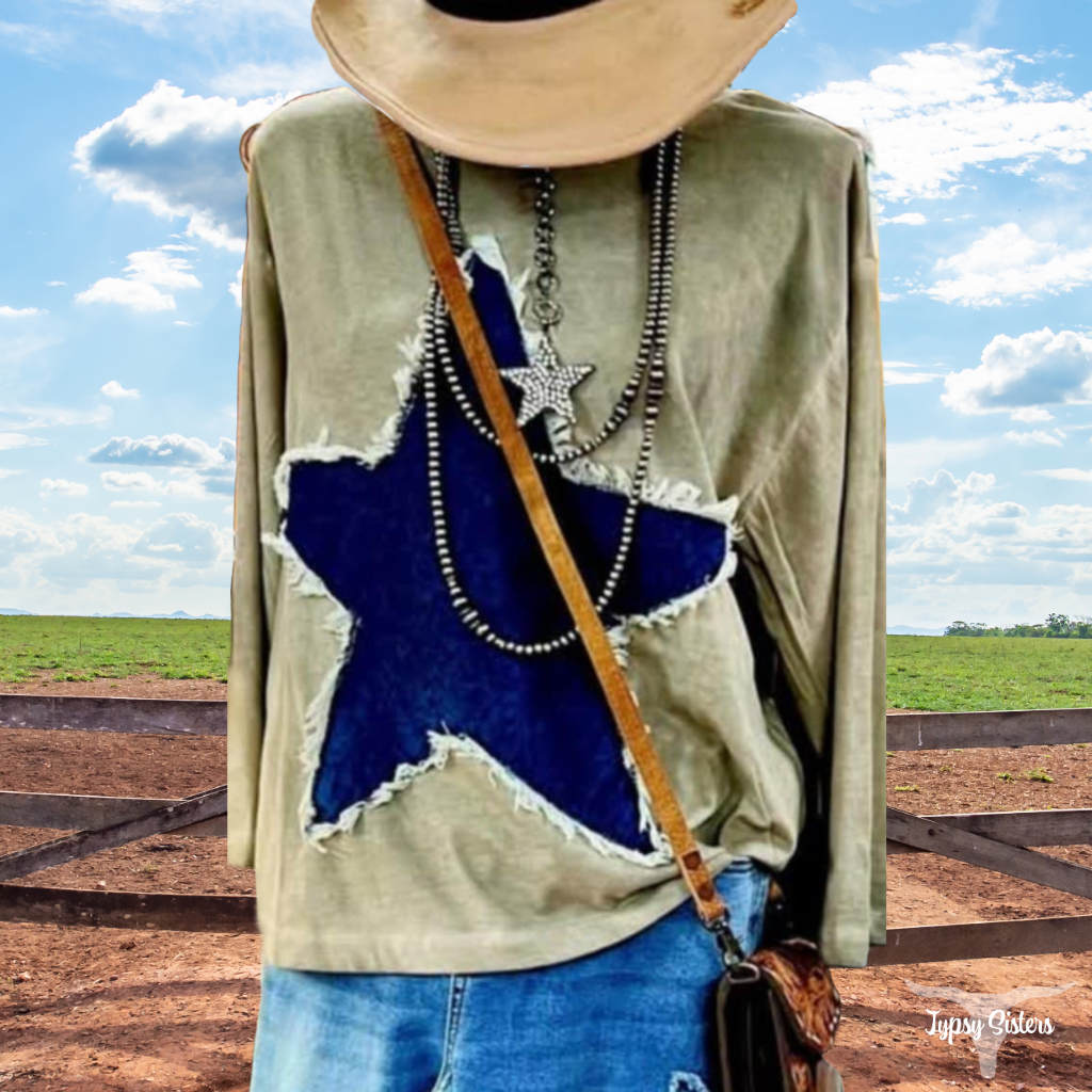 3/4 Sleeve Star T-shirt