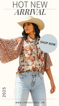 Western Spirit Bell Sleeve Blouse