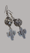 Diamond Cactus Earrings