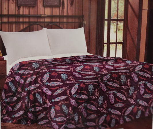Feather Print Blanket