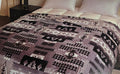 Grey and Black Blanket