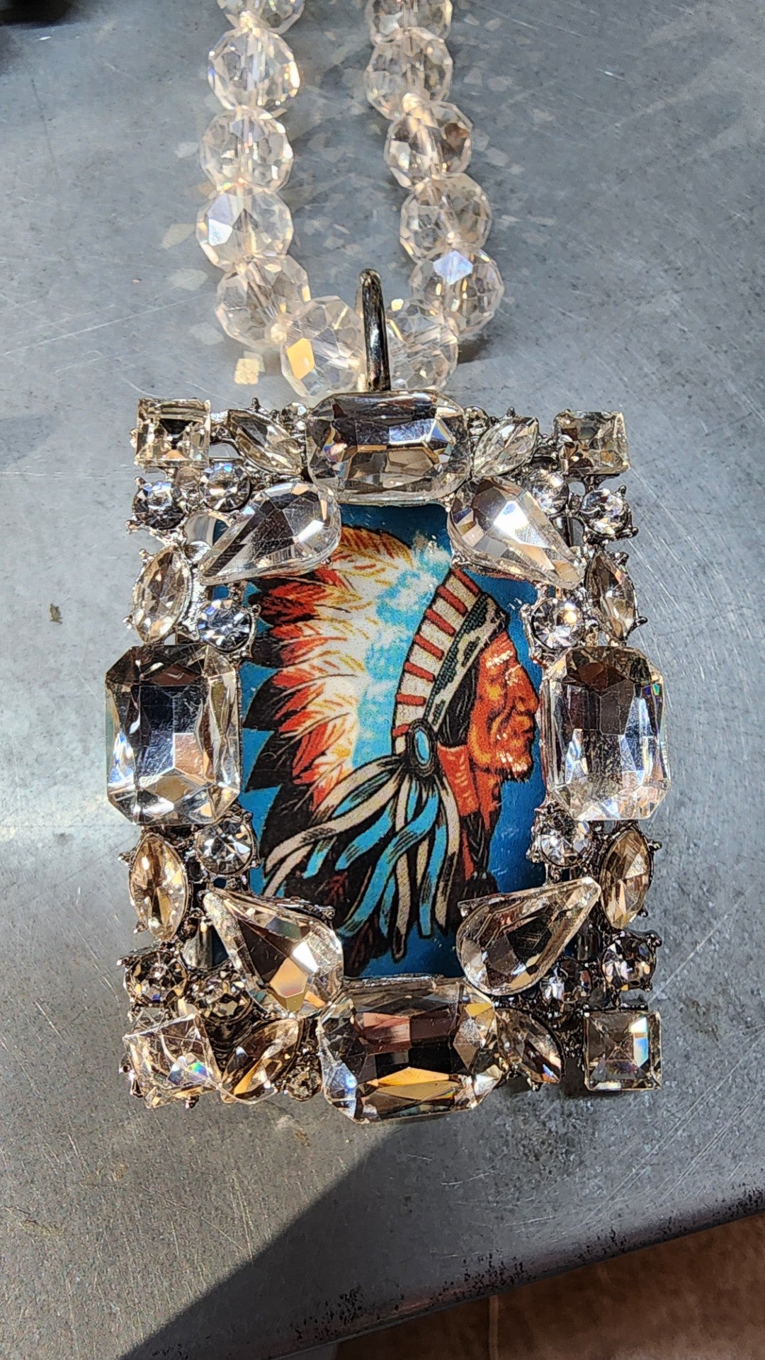 Indian Picture Frame Pendant